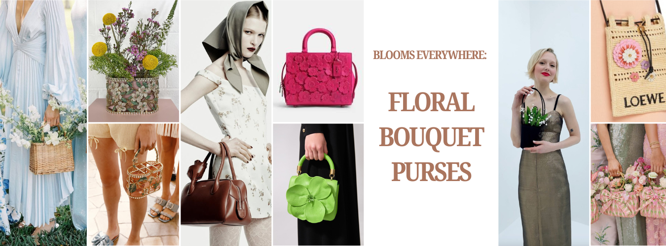 Blooms everywhere: Floral Bouquet purses