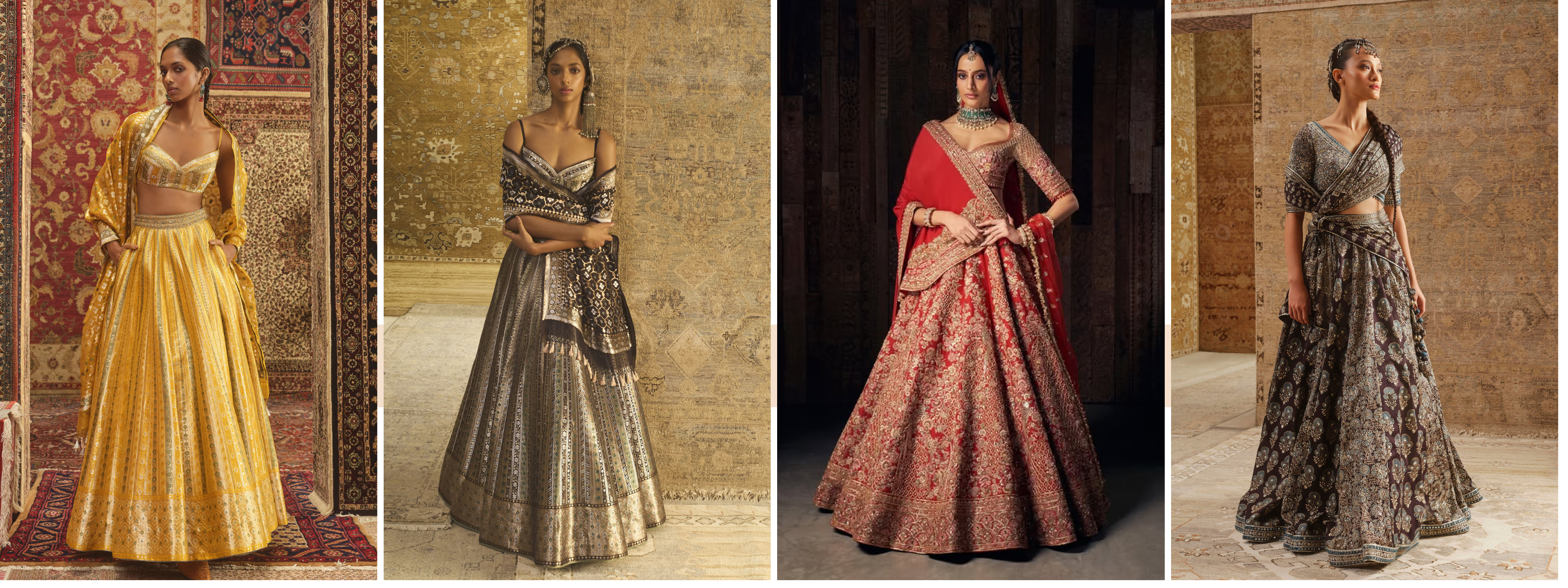 Heritage weaves make a come back in bridal lehengas
