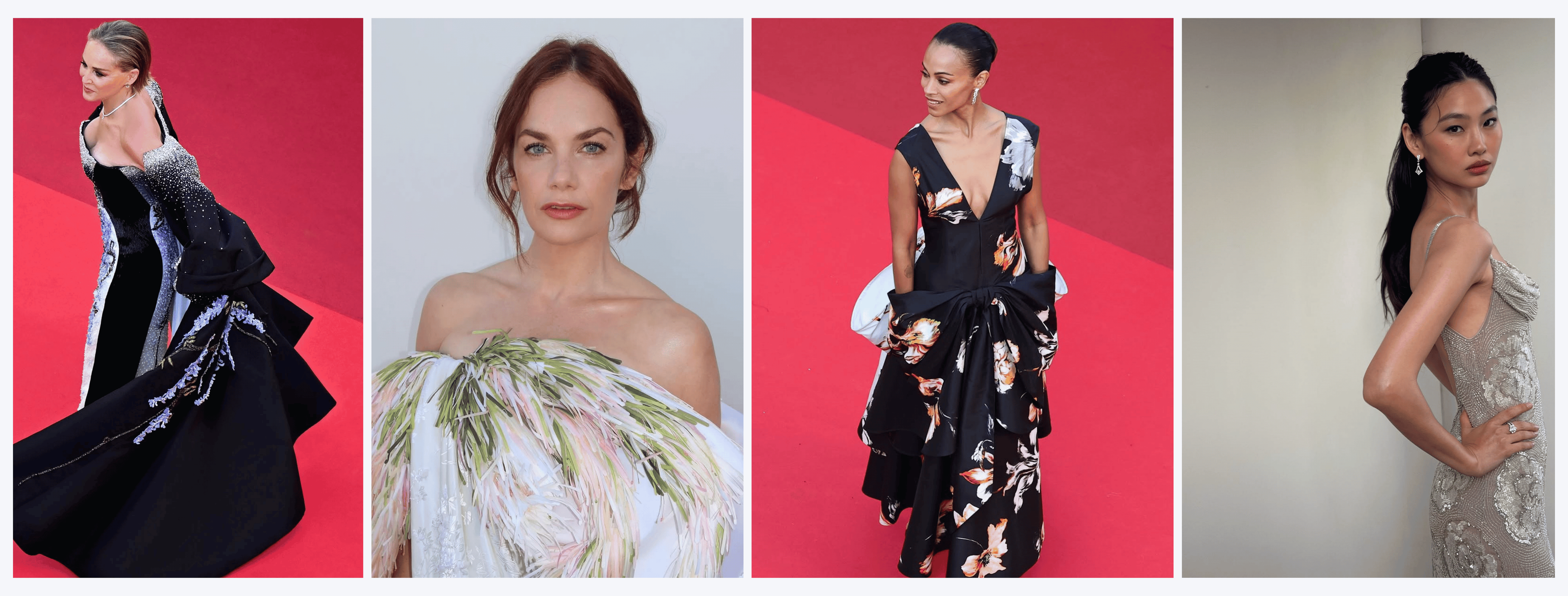Statement floral looks at Cannes
